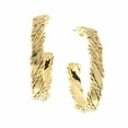 thumbnail image 1 of Cleopatra Textured Hoop Earrings, 1 of 1