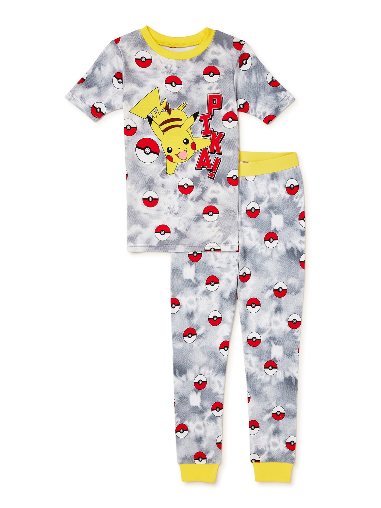 SpongeBob Squarepants Kids Pyjamas Snuggle Fit Boys Girls Full Length Pjs Set with Short Sleeve T-Shirt Unisex Gift 