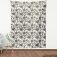 thumbnail image 4 of Botanical Fabric by the Yard, Digital Illustration of Various Flowers Blossom and Exotic Monstera Leaves, Decorative Upholstery Fabric for Sofas and Home Accents, Multicolor by Ambesonne, 4 of 5