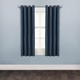 thumbnail image 1 of Mainstays Faux Suede 63" Drapery Grommet Window Curtains Panel, Navy, 1 of 6