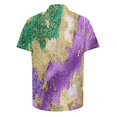 thumbnail image 4 of BLTIBY 2025 Mardi Gras Carnival Shirts for Men Printed Summer Short Sleeve Casual Button Down Shirt Fashion Casual Tops Multicolor 6 5XL, 4 of 5