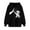 Black, variant on Cute Dog Graphic Hoodies Aesthetic Hooded Sweatshirts for Women Kawaii Cartoon Anime Lightweight Pullover Tops