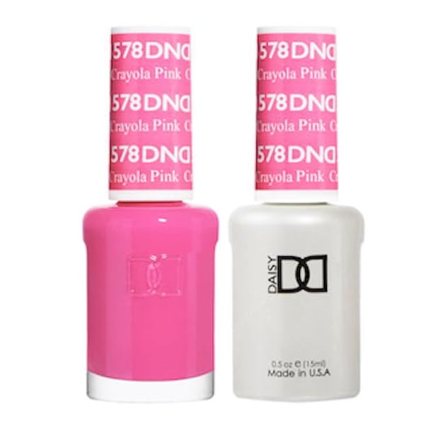 Set de esmaltes en gel Daisy DND Pink Collection 578 Crayola Pink