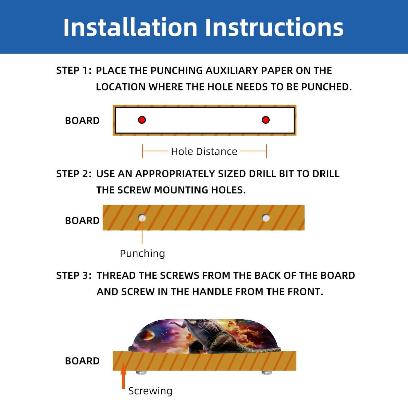PhooArto 6 Pcs Cup Drawer Pulls, Universe Galaxy Dinosaur Shell Shape Handles Cabinet Knobs for Dresser Cupboard Closet Wardrobe with Screws