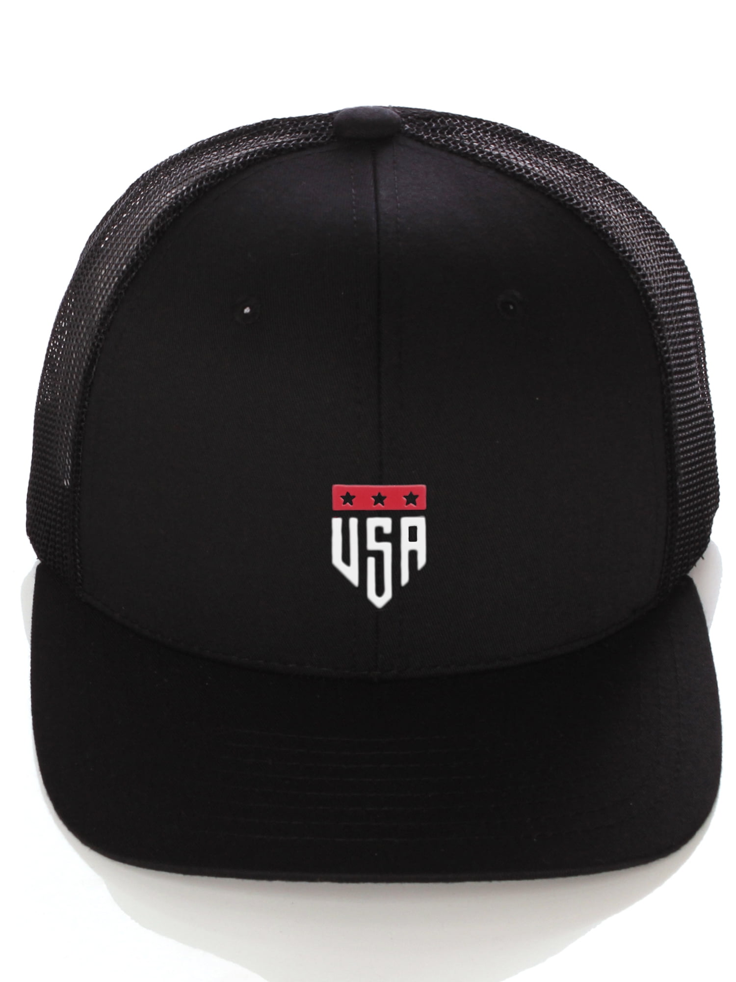 Daxton Retro USA Icon Logos Mid Profile Oxford Trucker Hat Snapback Baseball Cap Daxton Retro USA Icon Logos Mid Profile Oxford Trucker Hat Snapback Baseball Cap