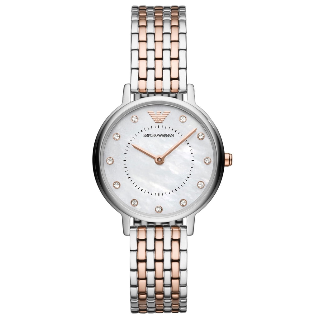 SALE☆エンポリオアルマーニ レディース腕時計 AR11223 Emporio Armani AR11223 Two-Tone Silver Gold Stainless Steel