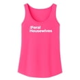 thumbnail image 4 of The Feral Housewives Tank Top for Women Funny Graphic Sleeveless Shirt for Wife Neon Pink Tank Top X-Large, 4 of 5