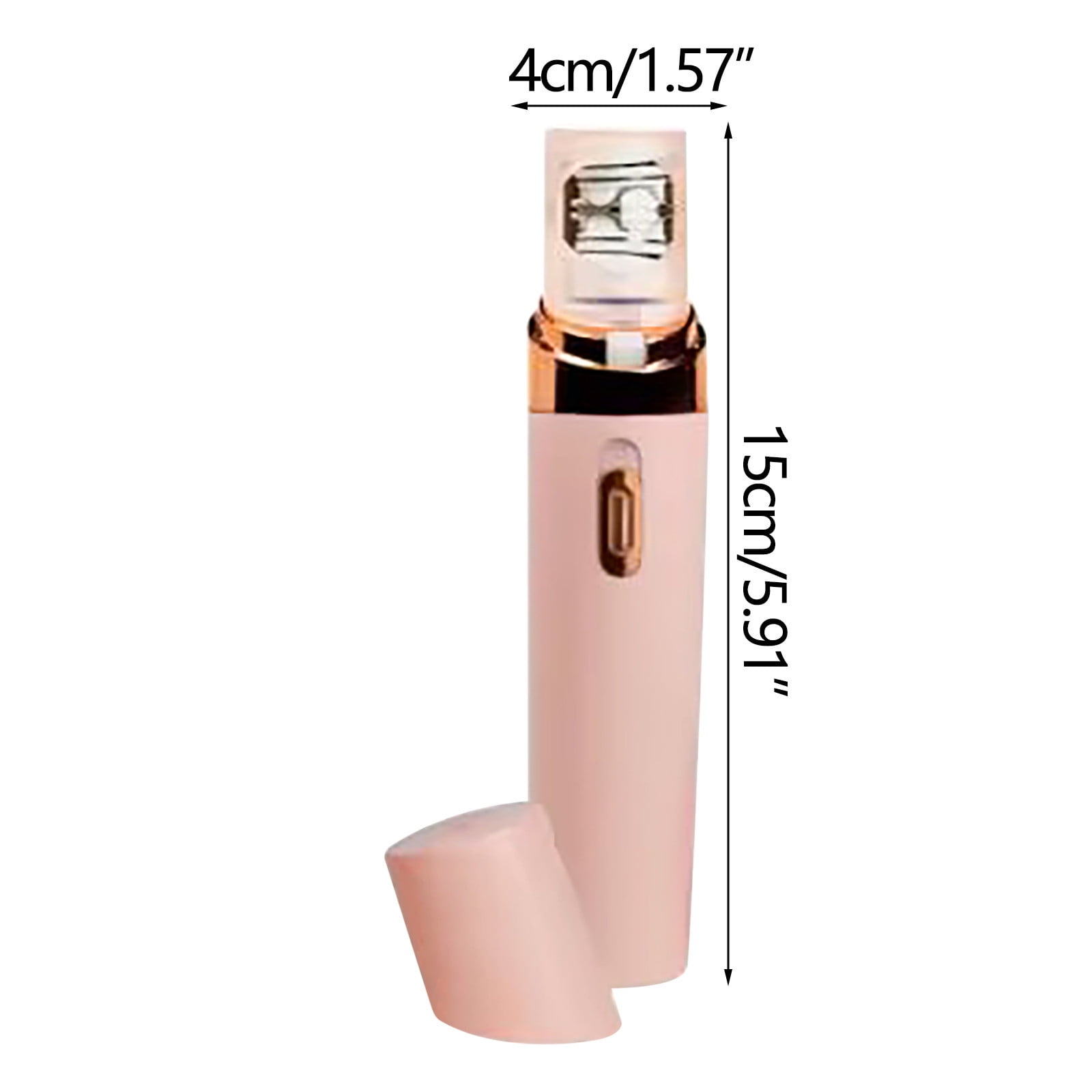 TopLLC Battery Operated Epilator Hair Removal Plated Epilator Head