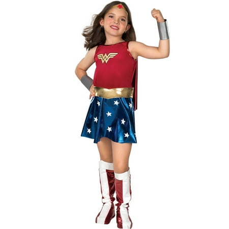 Girl's Deluxe Wonder Woman Halloween Costume
