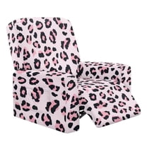 Jiueut Leopard Print Recliner Chair Covers, Soft Reclining Chair Covers Stain Resistant Modern Interiors Sofa Slipcover for Pet Kids