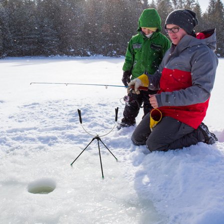 ROSENICE 1Pc Fishing Rod Display Rack for Ice Fishing with Sturdy Support