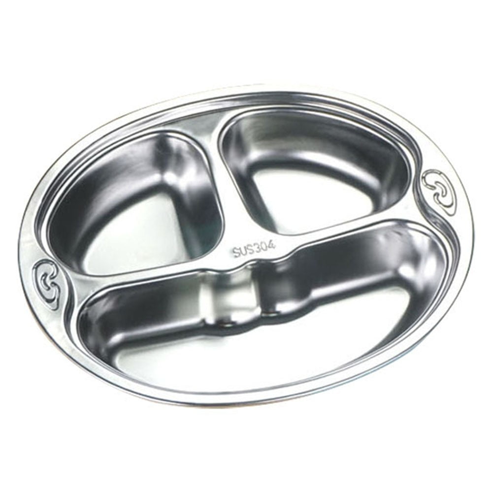 Stainless Steel Divided Dinner Tray,Lunch Container Food Plate for
