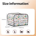 thumbnail image 5 of Lsque Hello Summer Cat Print 4 Slice Toaster Cover , Kitchen Appliance Dustproof Protector , Toaster Protector Dustproof Kitchen Appliance Cover, 5 of 7