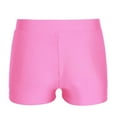thumbnail image 5 of Raenseen Kids Girls V-Front Waistband Shorts Breathable Stretchy Bike Shorts Sports Ballet Dance Pink 6, 5 of 9
