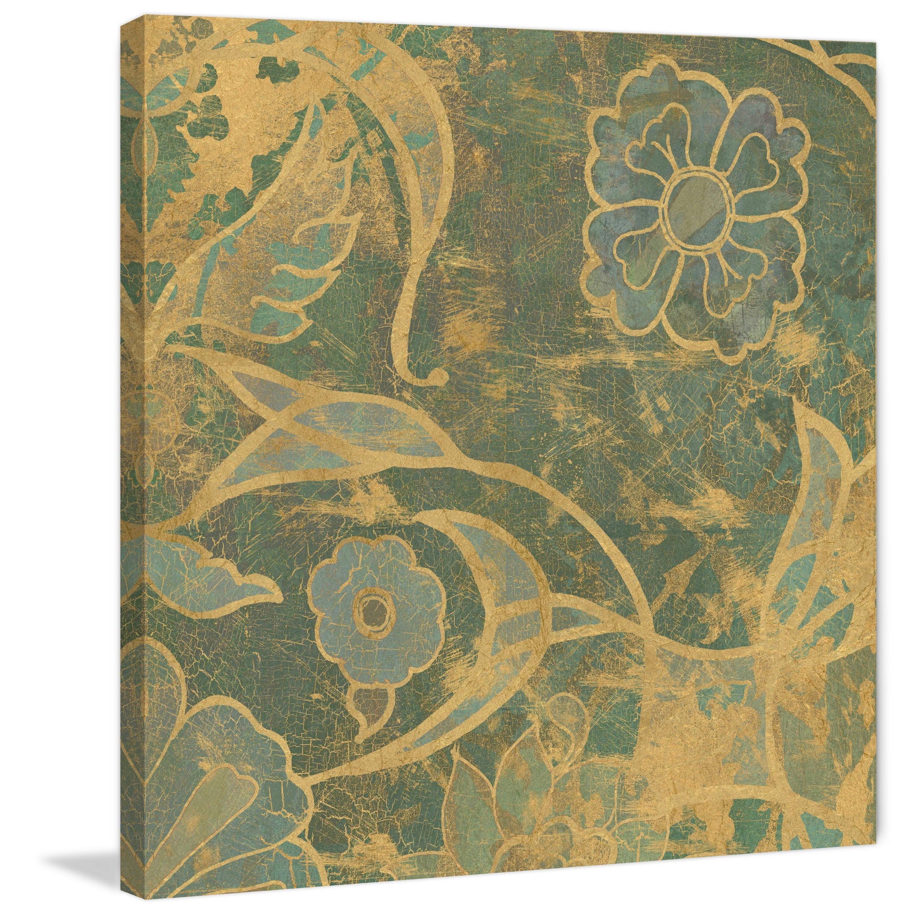 "Persian Tile I" Painting Print on Wrapped Canvas
