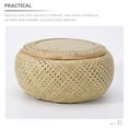 thumbnail image 2 of Woven Tea Jar with Lid Bamboo Tea Box Loose Tea Storage Basket Teaware Storage Jar, 2 of 8