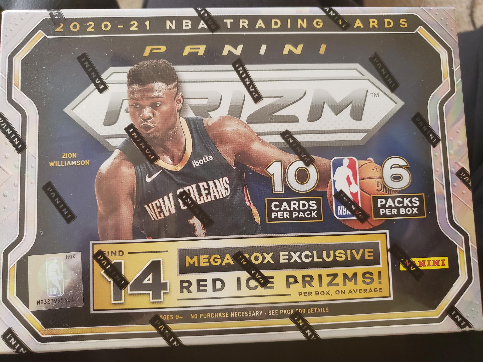 2021 Panini NBA Prizm Basketball Trading Card Mega Box with