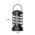 thumbnail image 3 of Limited Time Deal karymi New Portable Retro Camping Lamp, USB Rechargeable Camping Lantern, Hanging Dimmable LED Tent Lantern, Lightweight Camping Light for Courtyard Outdoor Wholesale, 3 of 8