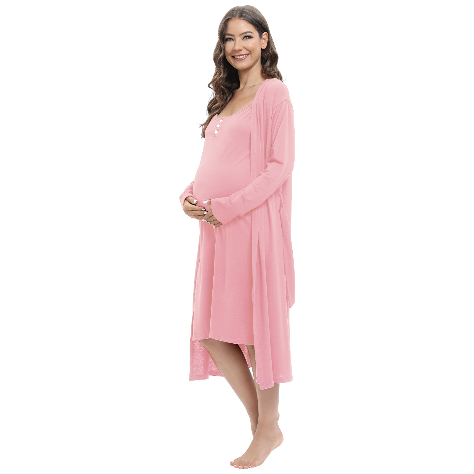 Charlotte Robe & Pink 3 in 1 Labor Gown – Gownies™