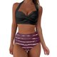 thumbnail image 1 of Gibobby Conjunto de Bikini Bikini de cintura alta para mujer, bañador Sexy de realce de dos piezas, traje de baño Vintage de dos piezas, conjunto de Biki(Vino,G), 1 of 4