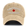 thumbnail image 5 of Unisex Retro Lake Ontario Baseball Cap - Vintage Graphic Trucker Hat with Classic Fit Design, 5 of 6