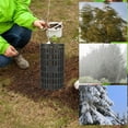 thumbnail image 4 of WJSXC Tree Trunk Protector Guard - 6 Pc Expandable Weather-Proof Plants Trunk Protectors for Various Size Trees, Breathable Holes Designed Flexible Plastic Tree Wr Black, 4 of 6