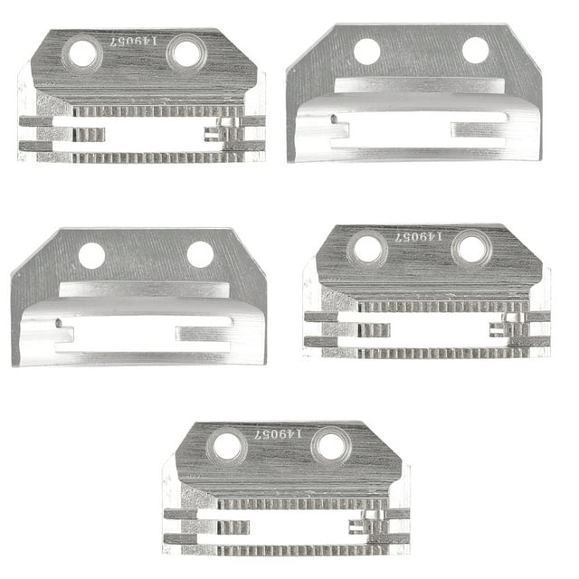 FAGINEY 5Pcs Machine à Coudre Alimentation Dents Aiguille Plaque Universelle Eforme Fine Dents Double Rangée, E Nourrir Chien, Machine à Coudre Alimentation Dents