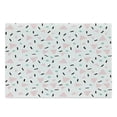 thumbnail image 1 of Retro Cutting Board, Large Triangles and Circles Polka Dots Lines Fun Pattern Print, Decorative Tempered Glass Cutting and Serving Board, Large Size, Pale Pink Teal Black, by Ambesonne, 1 of 1