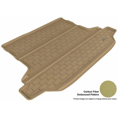 3D MAXpider 2010-2014 Subaru Outback All Weather Cargo Liner in Tan with Carbon Fiber