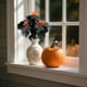 thumbnail image 4 of Decoraciones de Halloween, decoraciones para el hogar, decoración de otoño, ramas de hojas de arce de seda artificial, tallos de otoño, hojas de arce falsas para mesa de ramo de boda, plantas artifici, 4 of 6