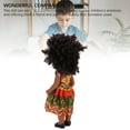 thumbnail image 4 of Poupée de Mode, Bandeau Noir pour Poupée Fille 14 Pouces Robe Mignonne Cheveux Afro pour Enfants, 4 of 7