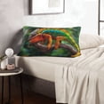 thumbnail image 6 of Honeii Chameleon Pattern Decorative Throw Pillow Case - Elevate Your Couch, Sofa, or Bed with Stylish Home Decor-14"x20", 6 of 6