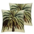thumbnail image 2 of JRXY Tropical Zipper Throw Pillow Covers Banana Tree Vintage Botanical Artistic Pattern Retro Beige Green Comfortable Washable Soft Couch Bedroom Apartment Cushion Covers Set of 2  White, 2 of 6