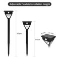 thumbnail image 3 of Yeacher 2 PCS Solar Pathway Lights Outdoor LED Solar Motion Sensor Light Garden Lights 3000K Warm Dim/ High Light Mode IP65 Waterproof Solar Landscape Lights for Lawn Patio Yard Garden, 3 of 7