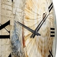 thumbnail image 3 of Designart "modern Seashell Treasures I" Animals Oversized Wall Clock, 3 of 5