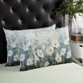 thumbnail image 4 of White Floral Throw Pillow Cover 20 x 36 Inch Decorative Pillow Cover Spring Abstract Oil Painting Plant Lumbar Pillowcase Seasonal Rectangle Cushion Case for Couch Sofa Bed Living Room, 4 of 7