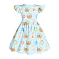 thumbnail image 7 of NAISIBABY Dresses for Girls, Cute Prints Summer Casual Ruffles Sleeve Kids Flowy Play Dress Mint Green Size 7-8, 7 of 7