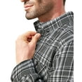 thumbnail image 5 of Youclos Men's Long Sleeve Plaid Flannel Shirts with Pocket Casual Button Down Shirt Regular Fit, 5 of 7