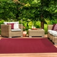 thumbnail image 2 of Superior Braided Solid Indoor/ Outdoor Area Rug, 6 x 9, Burgundy, 2 of 7