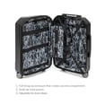 thumbnail image 3 of iFLY Venture 2-Piece Expandable Hardside Spinner Luggage Set , 20" Carry-on and 28" Checked Luggage, Black, 3 of 7