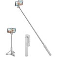 thumbnail image 1 of KOMI Selfie Stick, Extendable Selfie Stick Tripod with Wireless Remote and Flexible Tripod Stand Group Selfies, Live Streaming, Video Recording Compatible with All Cellphones, White, 1 of 5