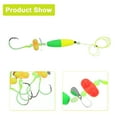 thumbnail image 7 of Unique Bargains Catfish Fishing Rigs Catfish Circle Hooks 8/0 Peg Floats and Rattler Catfishing Equipment Catfish Float Rigs 40LB Fishing Line Green Yellow 1 Set, 7 of 7