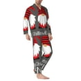 thumbnail image 3 of Kll Chillin With My Gonme Sleepwear Mens Flannel Pajamas,Long Cotton Pj Set, 3 of 9