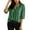 Green, variant on ZXSXSY Women Button Collar Vertial Detailing Split Hem Shirts with Pocket