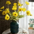 thumbnail image 5 of Silk Common Poppy Flower Stem 22" Tall, 5 of 7