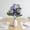 Blue, variant on Votnto Artificial Rose Bouquet, Realistic Faux Flower Stems for Home Wedding Living Room Table Decor 11.81IN