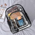 thumbnail image 4 of Large Clear Backpack Heavy Duty Stadium Approved See Through Bookbags Waterproof Transparent Backpacks, 4 of 7
