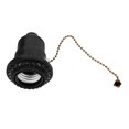 thumbnail image 3 of FUTUREORYY Lamp Holder Base Black Electric Lamp Accessory with Pull Chain Office Use 1Pcs, 3 of 7