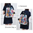 thumbnail image 4 of FORMRS Women's Travel Backpack Purse Anti-Theft Hidden Pockets Casual Shoulder Bag, Musical Pattern, 4 of 7