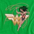 thumbnail image 2 of JLA Glowing Lasso Women's T Shirt, Kelly Green, 2X-Large, 2 of 6